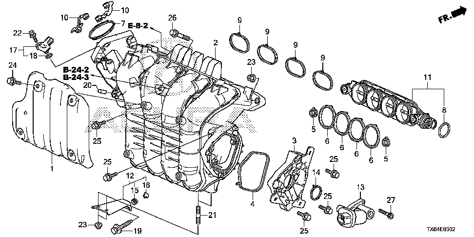 17216-5A2-A00 - COLLAR, IN. MANIFOLD STAY