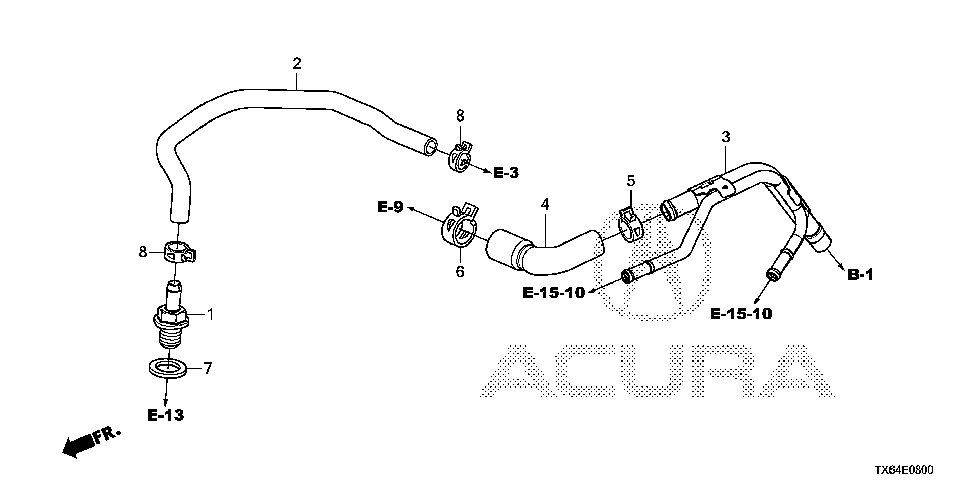 17153-R1A-A00 - TUBE, BREATHER