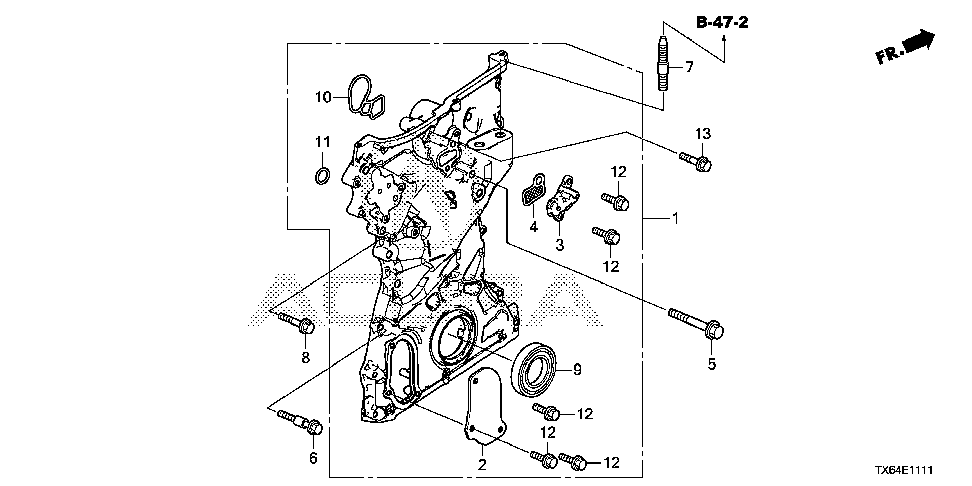 90002-5A2-A00 - BOLT, SPECIAL (8X80)