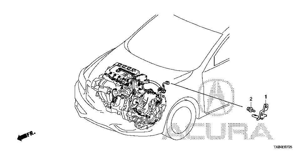 32751-RW0-A00 - STAY, SHOCK ABSORBER HOUSING (CONNECTOR)