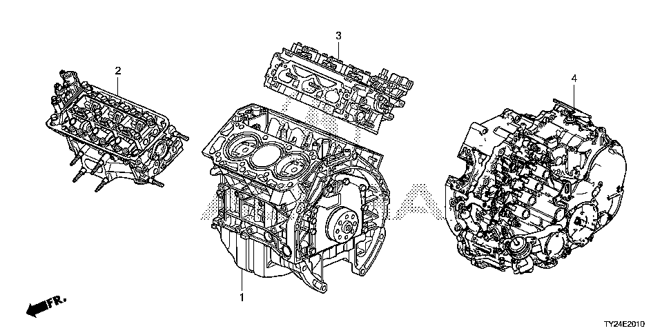 10005-R9S-A00 - GENERAL ASSY., RR. CYLINDER HEAD (DOT)