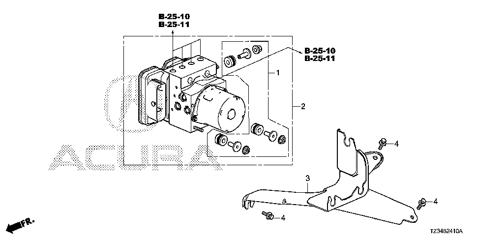 57115-TZ3-A00 - BRACKET, MODULATOR