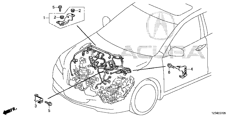 32762-RDF-A00 - STAY, SHOCK ABSORBER HOUSING