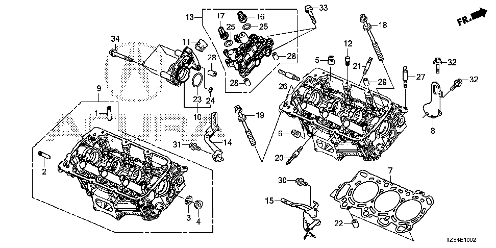 36535-5J2-A01 - STAY, RR. LAF CONNECTOR