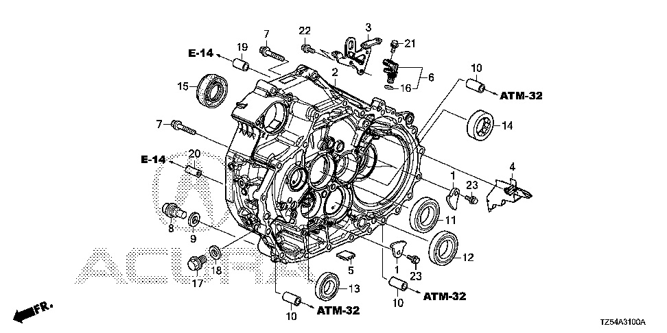 21110-R9T-000 - CASE, CLUTCH