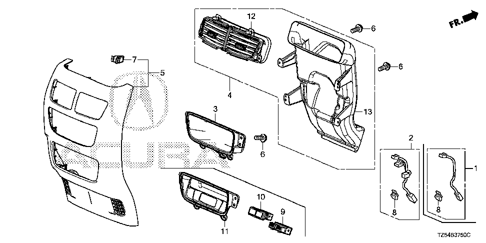 83403-TZ5-A11 - POCKET, RR. CONSOLE (USB)