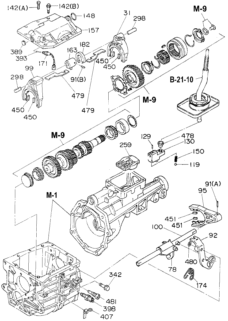 8-97028-133-0 - ARM, SHIFT (LOW/2ND)