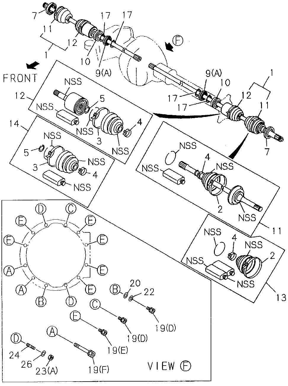 8-94313-095-1 - JOINT ASSY., R. FR. DRIVESHAFT(OUTER)