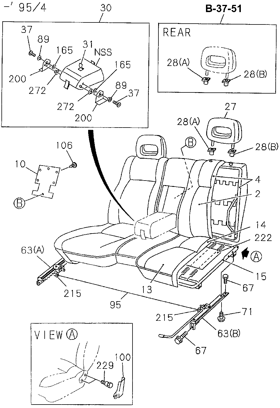 8-97095-517-0 - BRACKET, SEAT