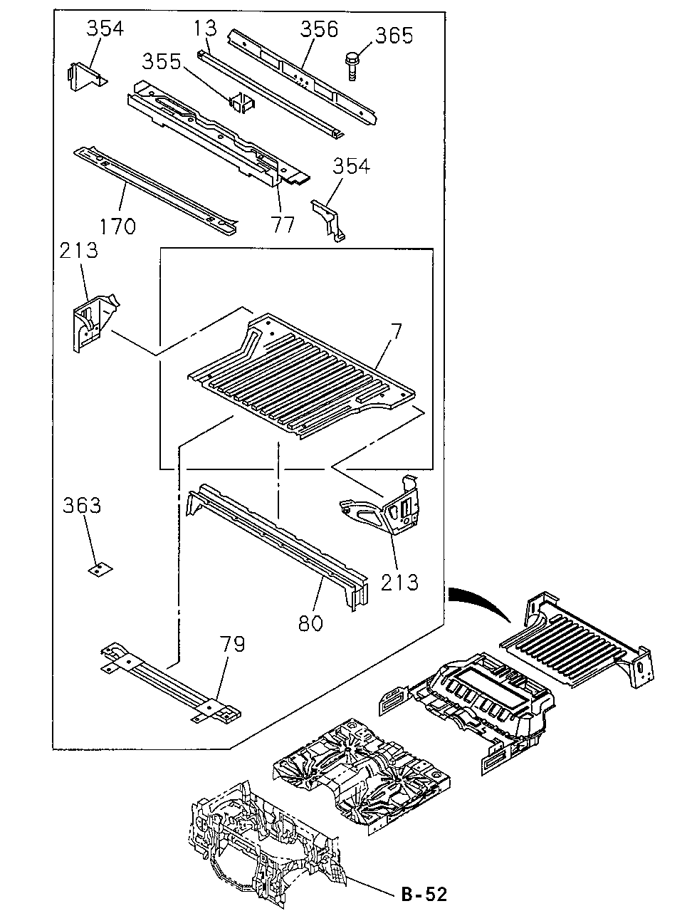 8-94359-683-1 - BRACKET, END BOLSTER