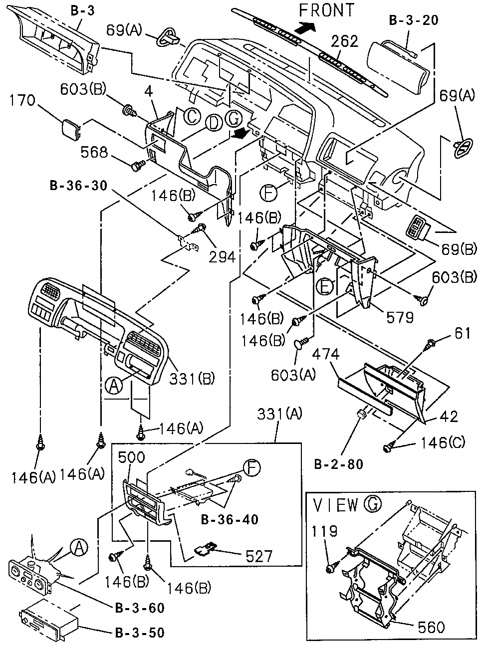 8-97154-461-1 - COVER, INSTRUMENT PANEL