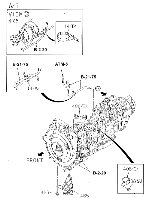 Honda Online Store 2001 Passport Wire Harness Bracket